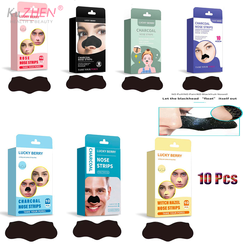 Charcoal Pore Strip - 10 Pcs/Pack Bamboo Charcoal Blackhead Removal