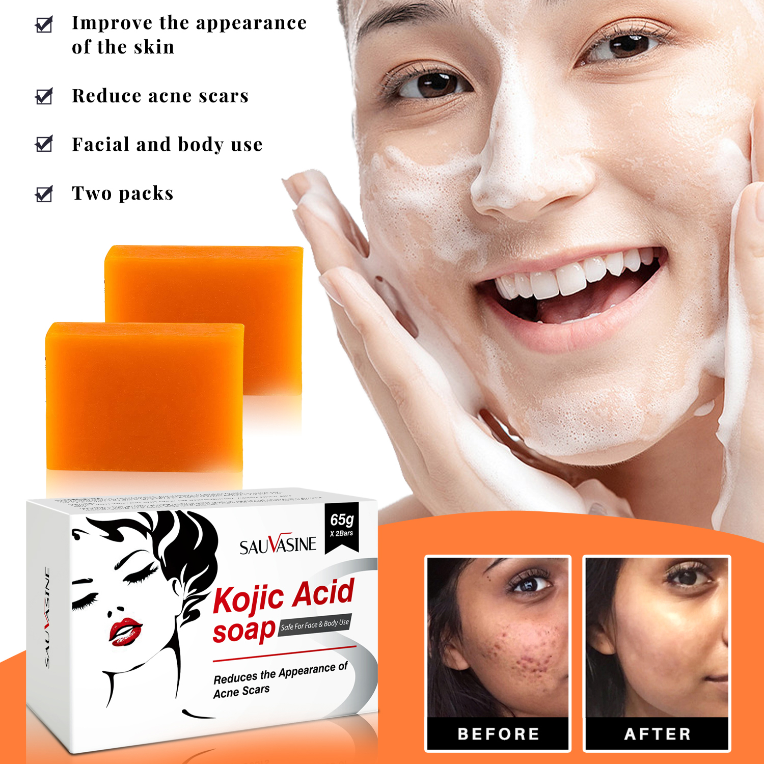 Skincare X2 - Kojic Acid Glow Soap Facial Deep