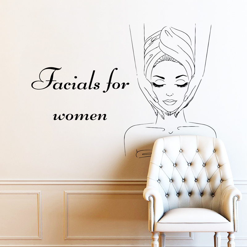 Skincare Quote - Spa Sign Facials Quote Wall Decals