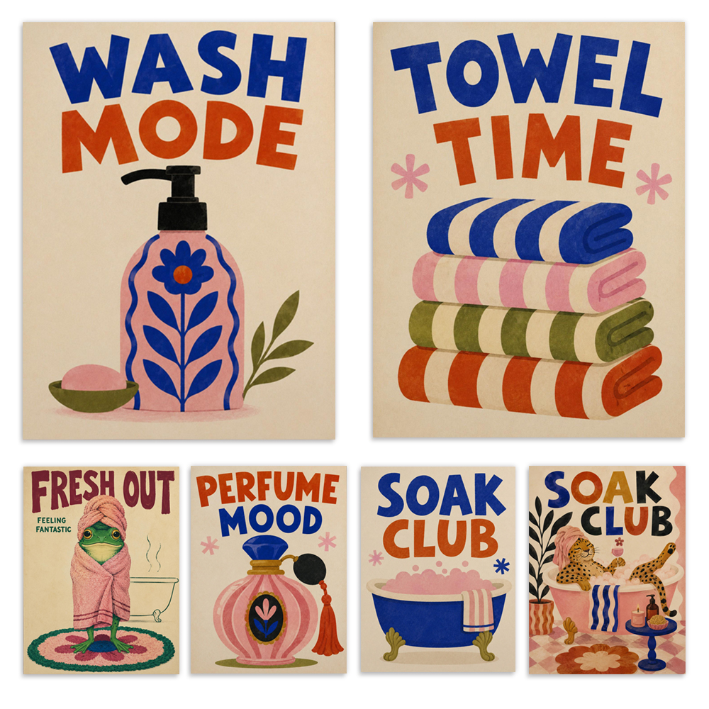 Skincare Quote - Washing modes, bathroom flowers, perfume bottles,