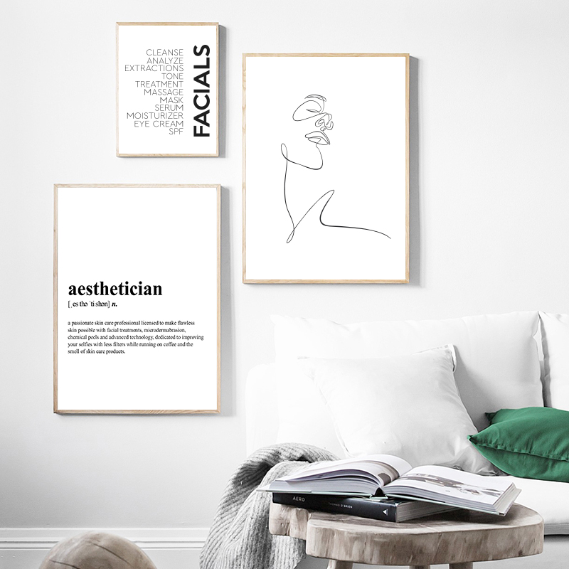 Skincare Quote - Aesthetician Definition Canvas Print Skin Care
