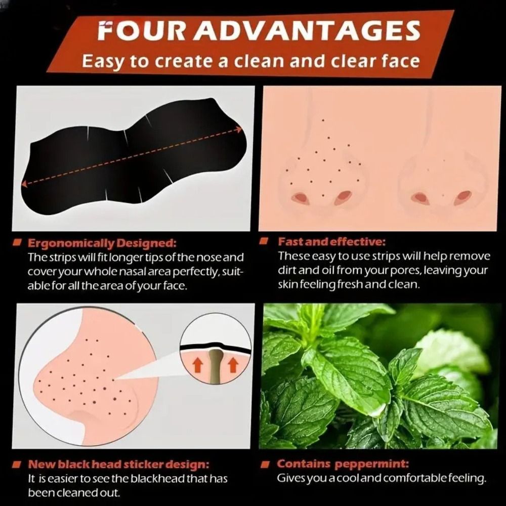 Charcoal Pore Strip - 10PCS New Deep Cleaning Nose Patch