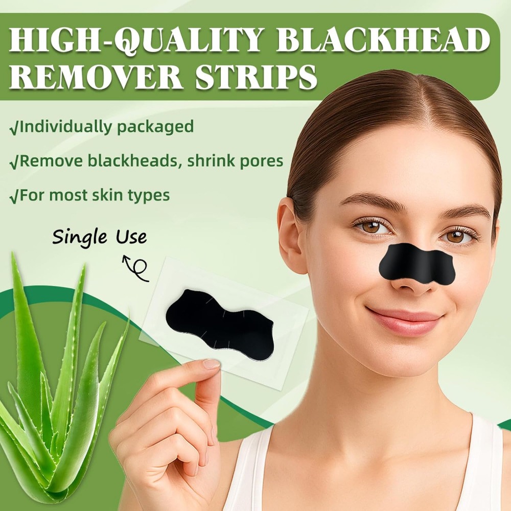 Charcoal Pore Strip - 15 Pack Blackhead Remover Nose Strips,