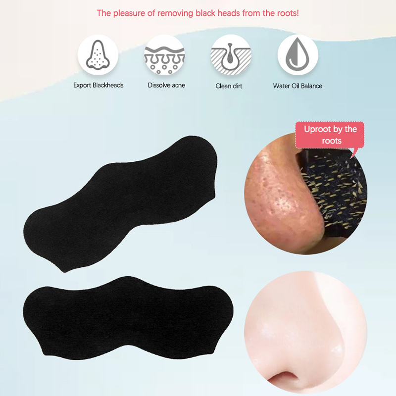 10Pcs Unisex Blackhead Remove  - Charcoal Pore Strip ulasan dan harga