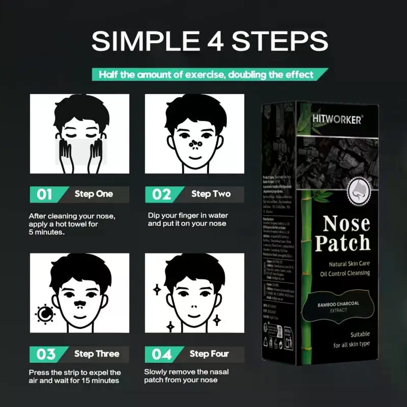 20/30/50 Pcs Deep Cleansing Bl - Charcoal Pore Strip ulasan dan harga