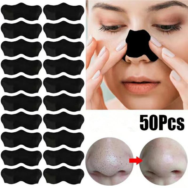 50Pcs Nose Blackhead Remover M - Charcoal Pore Strip ulasan dan harga