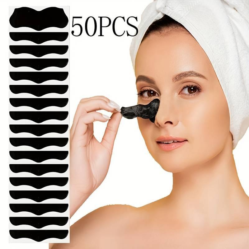 50Pcs Nose Blackhead Remover M - Charcoal Pore Strip ulasan dan harga
