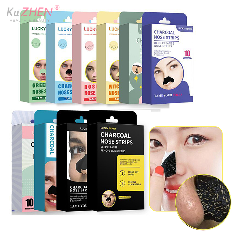 10 Pcs/Pack   Bamboo Charcoal  - Charcoal Pore Strip ulasan dan harga