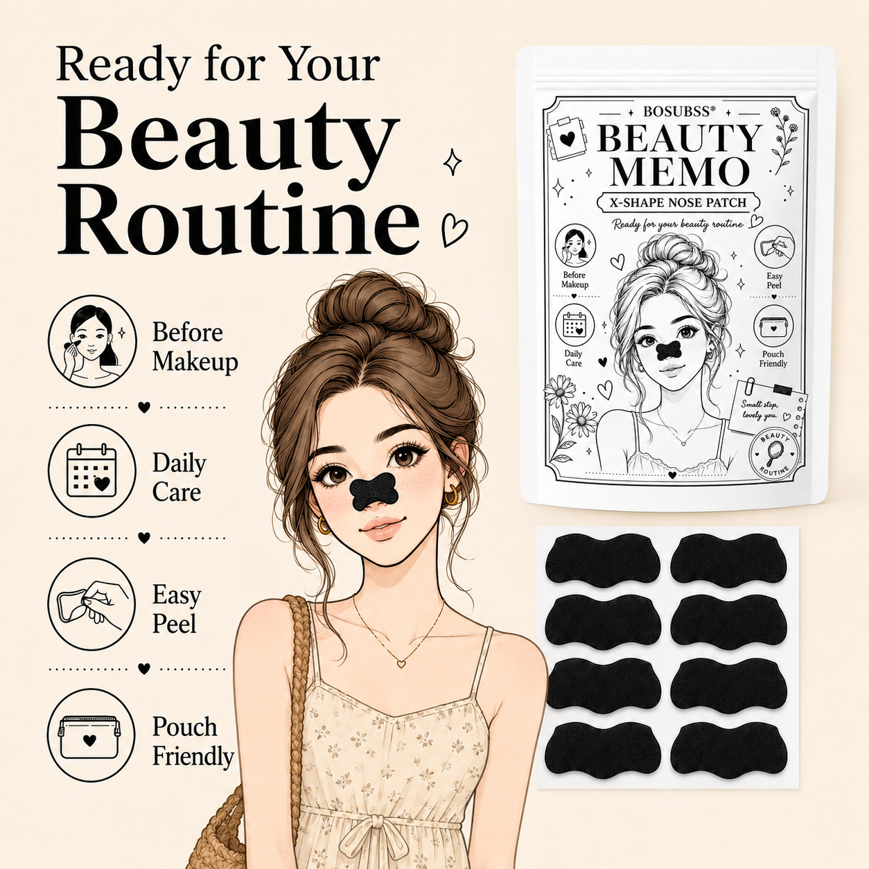 20/30Pcs Charcoal Nose Care St - Charcoal Pore Strip ulasan dan harga