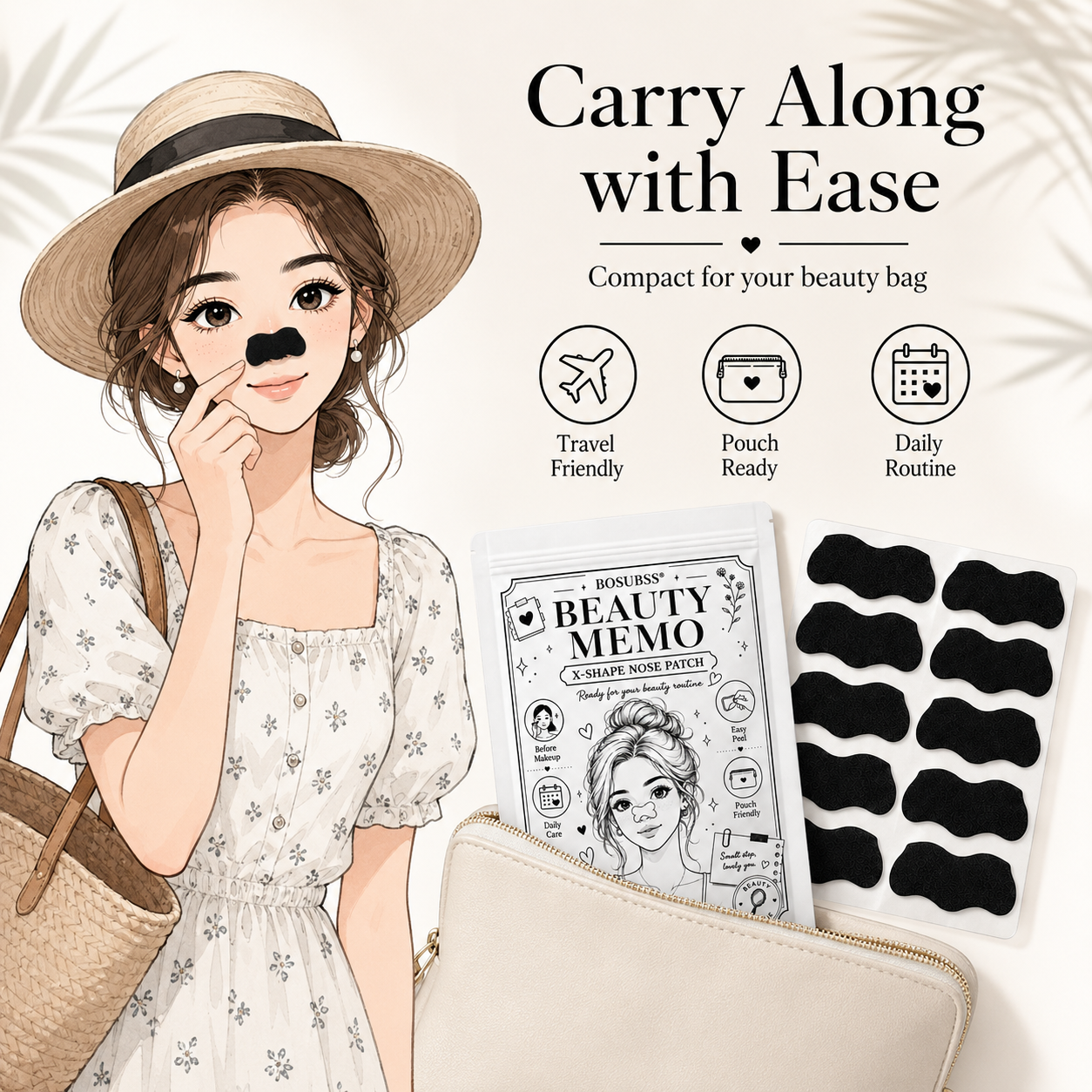 20/30Pcs Charcoal Nose Care St - Charcoal Pore Strip ulasan dan harga