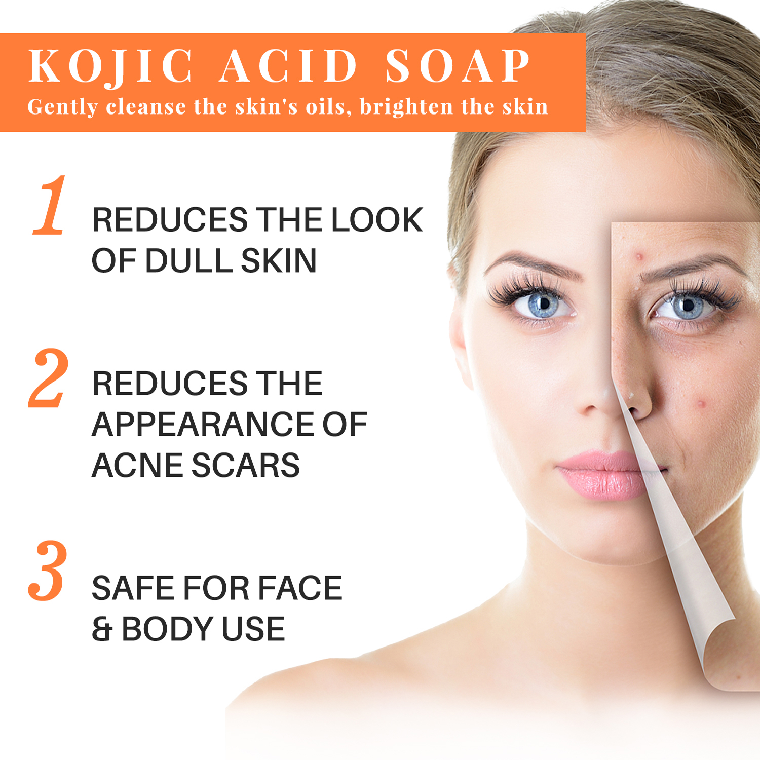 Kojic Acid Glow Soap Facial De - Skincare X2 ulasan dan harga