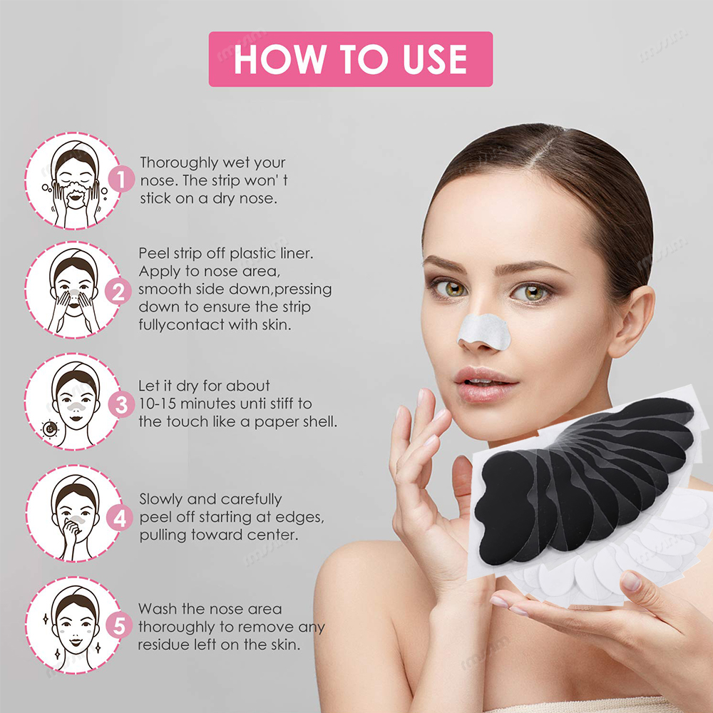 New 10-100pcs Unisex Blackhead - Charcoal Pore Strip ulasan dan harga