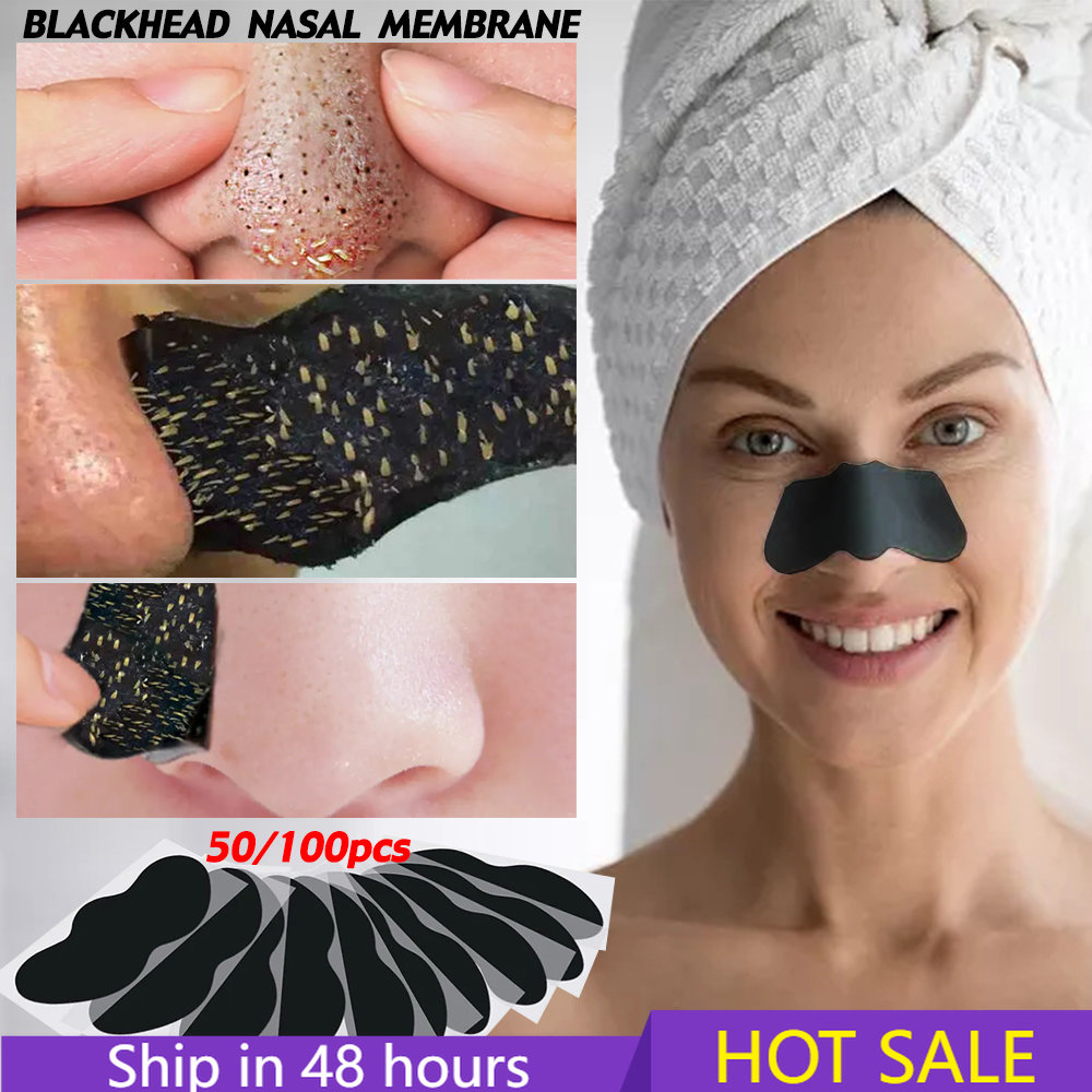 New 10-100pcs Unisex Blackhead - Charcoal Pore Strip ulasan dan harga