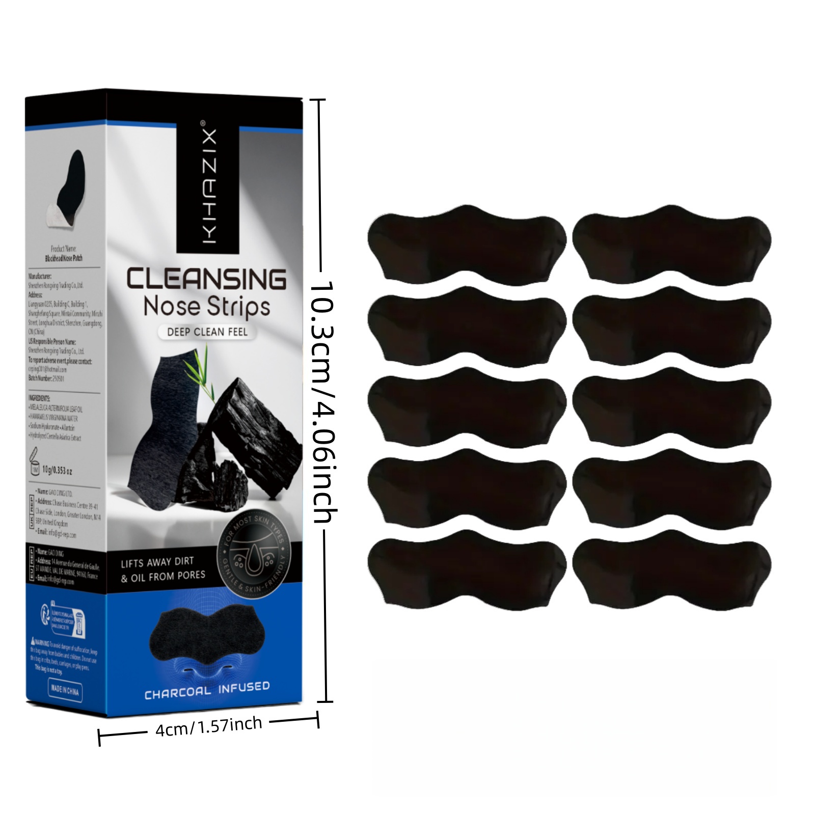 Plant Nose Strips, Blackhead R - Charcoal Pore Strip ulasan dan harga