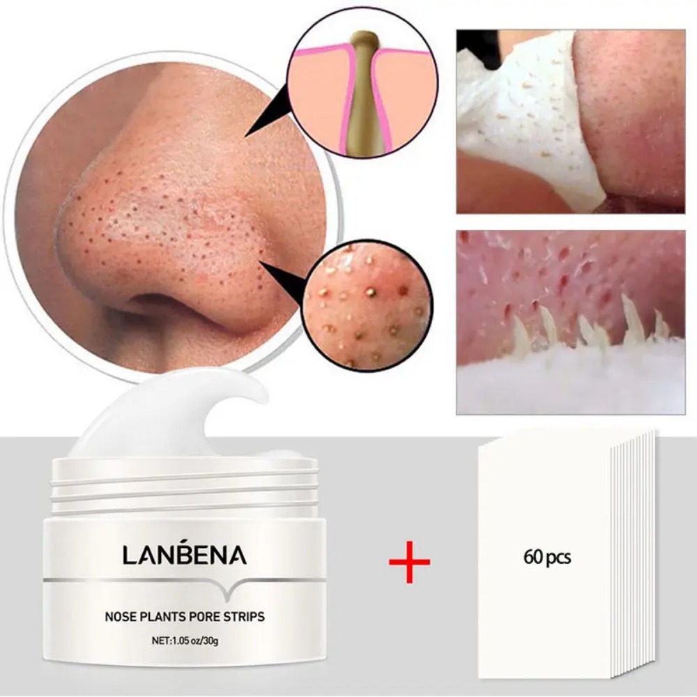 Nose Blackhead Remover Cream P - Charcoal Pore Strip ulasan dan harga