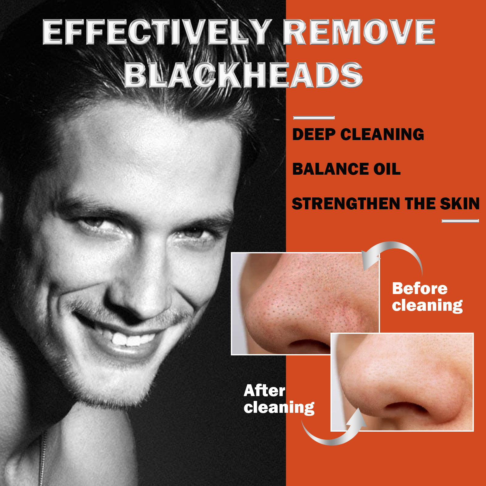 Men's Bamboo Charcoal Blackhea - Charcoal Pore Strip ulasan dan harga