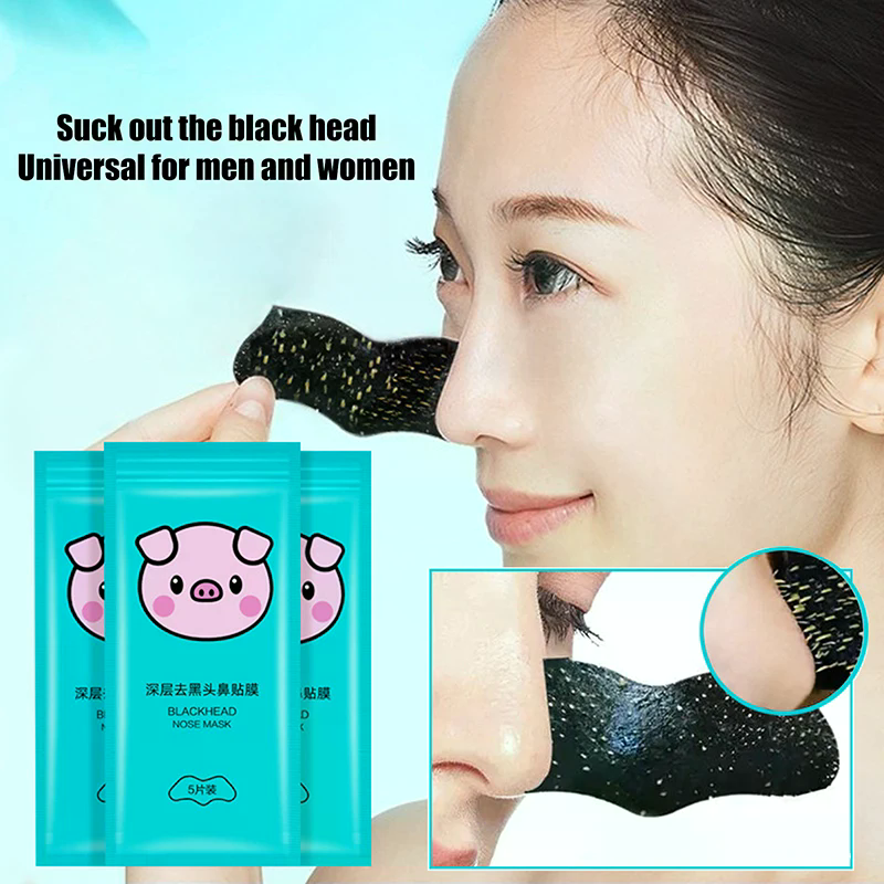 5/15/25/50 Pcs Bamboo Charcoal - Charcoal Pore Strip ulasan dan harga