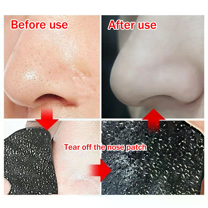 5/15/25/50 Pcs Bamboo Charcoal - Charcoal Pore Strip ulasan dan harga