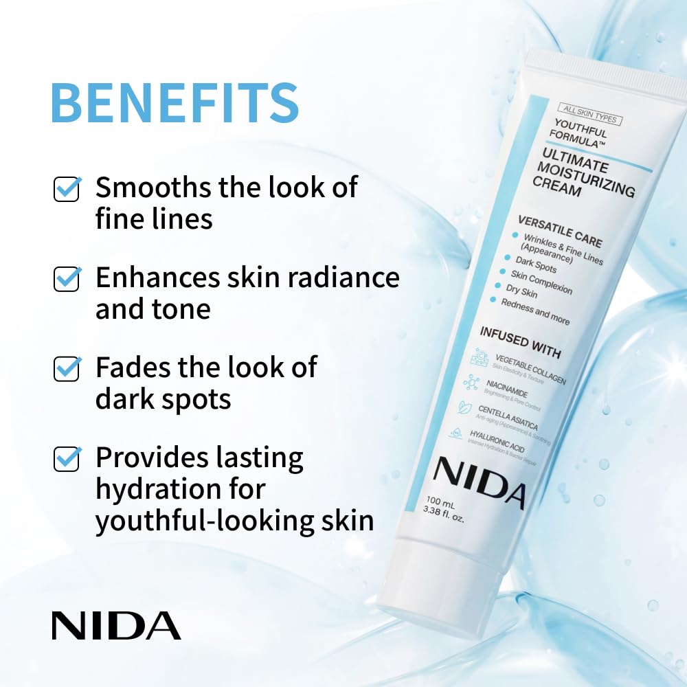 NIDA Moisturizing Cream+Sunscr - Eye Cream Peptide ulasan dan harga
