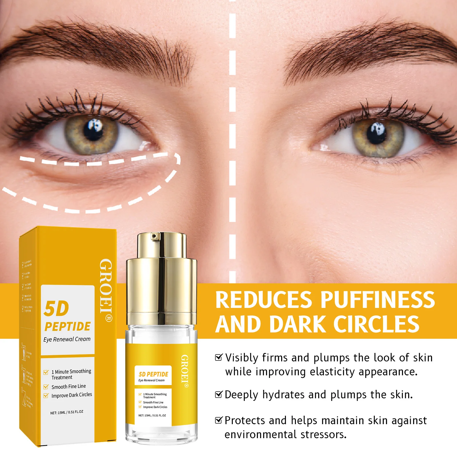 Dark Circle & Puffiness Soluti - Eye Cream Peptide ulasan dan harga