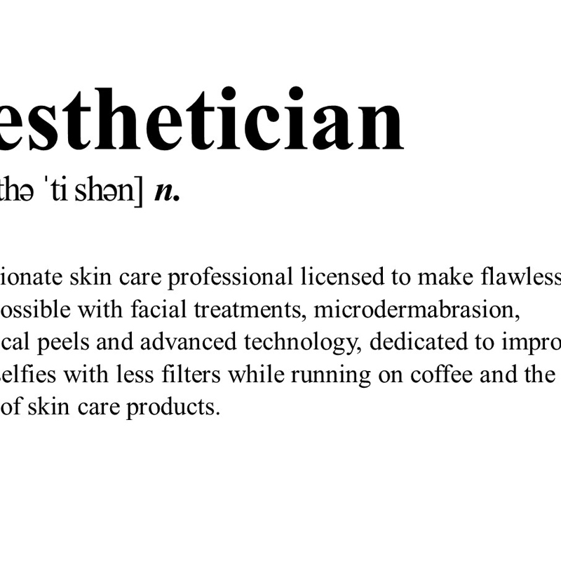 Aesthetician Definition Canvas - Skincare Quote ulasan dan harga