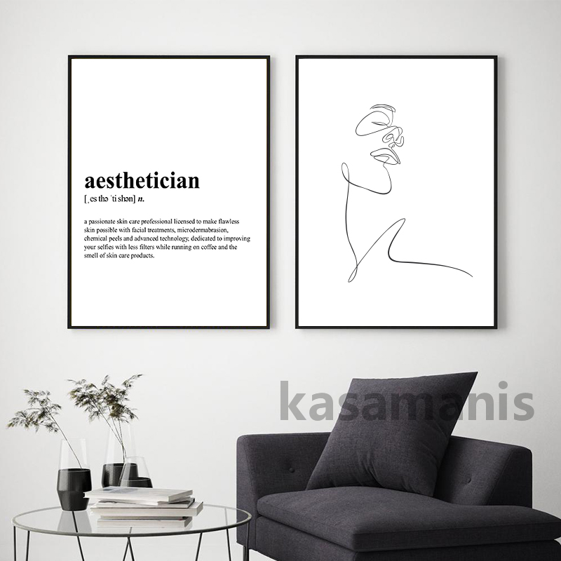 Aesthetician Definition Canvas - Skincare Quote ulasan dan harga