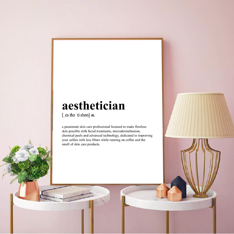 Aesthetician Definition Canvas - Skincare Quote ulasan dan harga