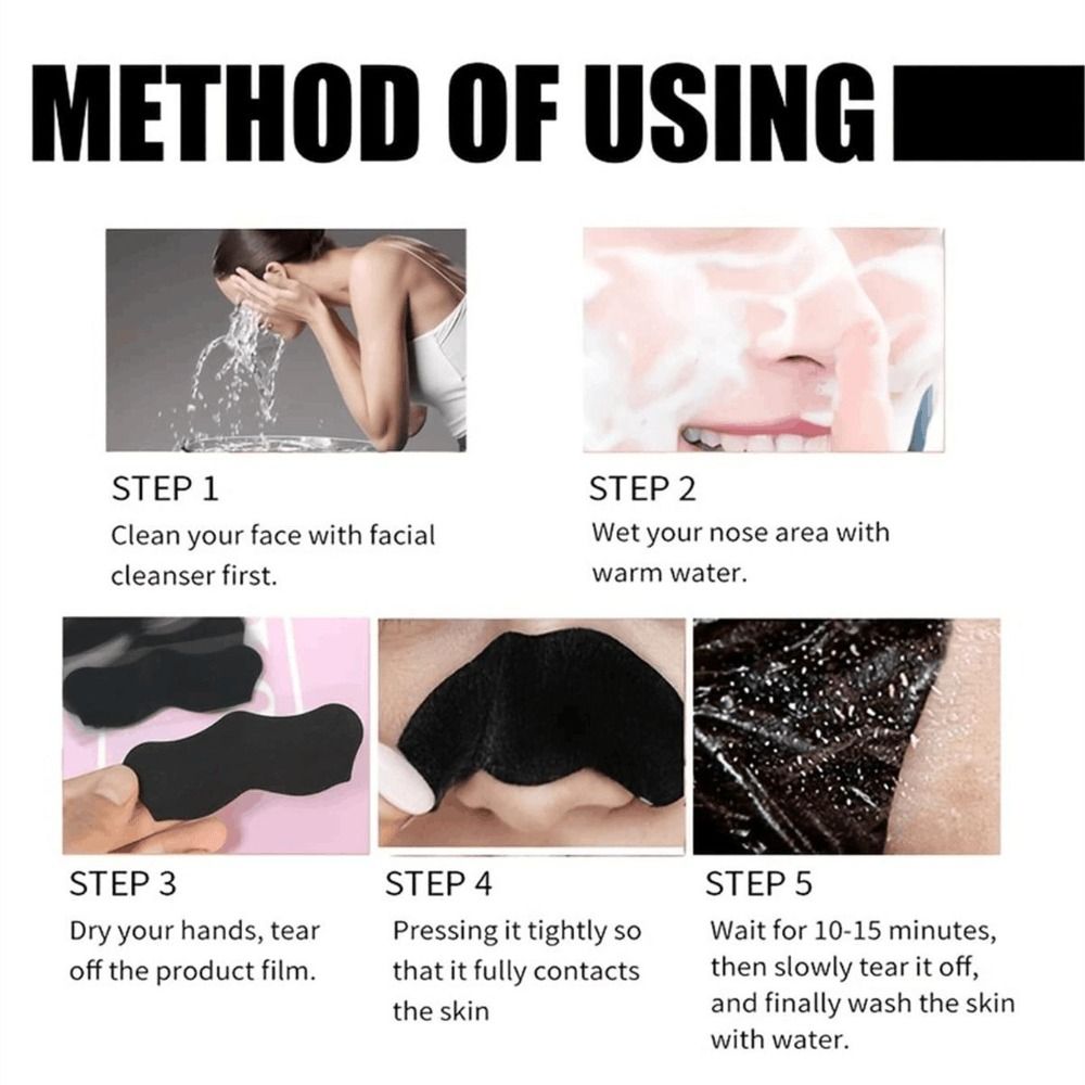10PCS New Deep Cleaning Nose P - Charcoal Pore Strip ulasan dan harga