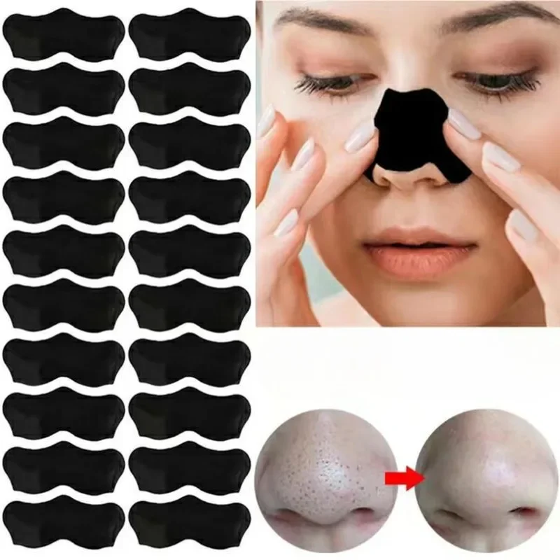 10/50/100Pcs Blackhead Remover - Charcoal Pore Strip ulasan dan harga